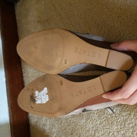 1.State Light Brown Heeled Short Booties Size 7.5 - Picture 10 of 11